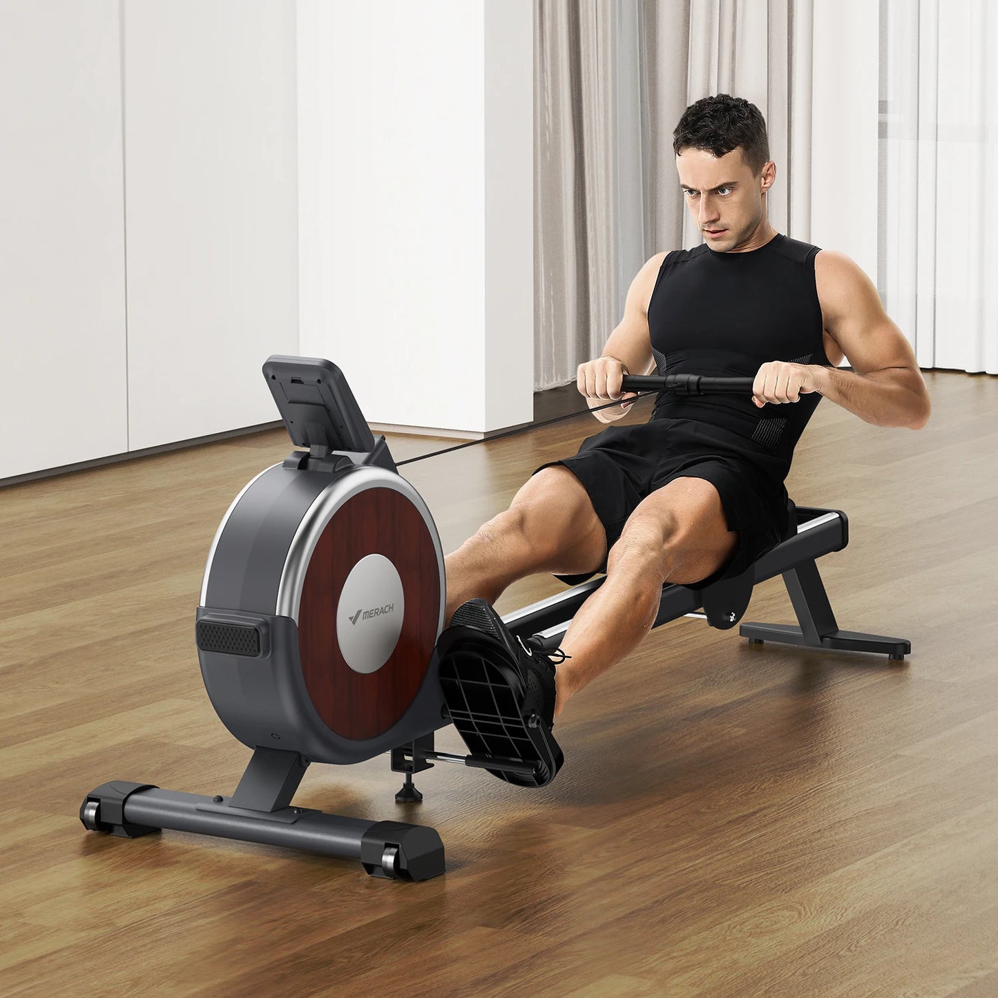 MERACH Magnetic Rowing Machine For Home With 16 Levels