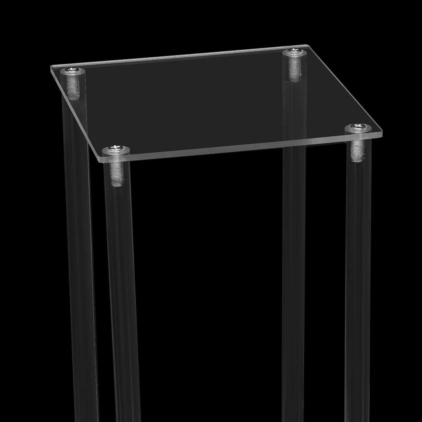 Clear Acrylic Flower Stand Geometric Centerpiece For Weddings