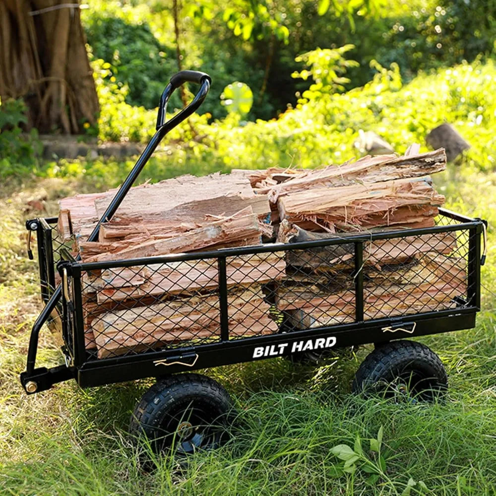 Bilt Hard 400 Lb Flat Free Tire Steel Garden CartPro