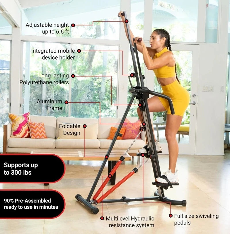 XL Vertical Climbers Original Compact Mountain Climber Exercise Machine XL-2000