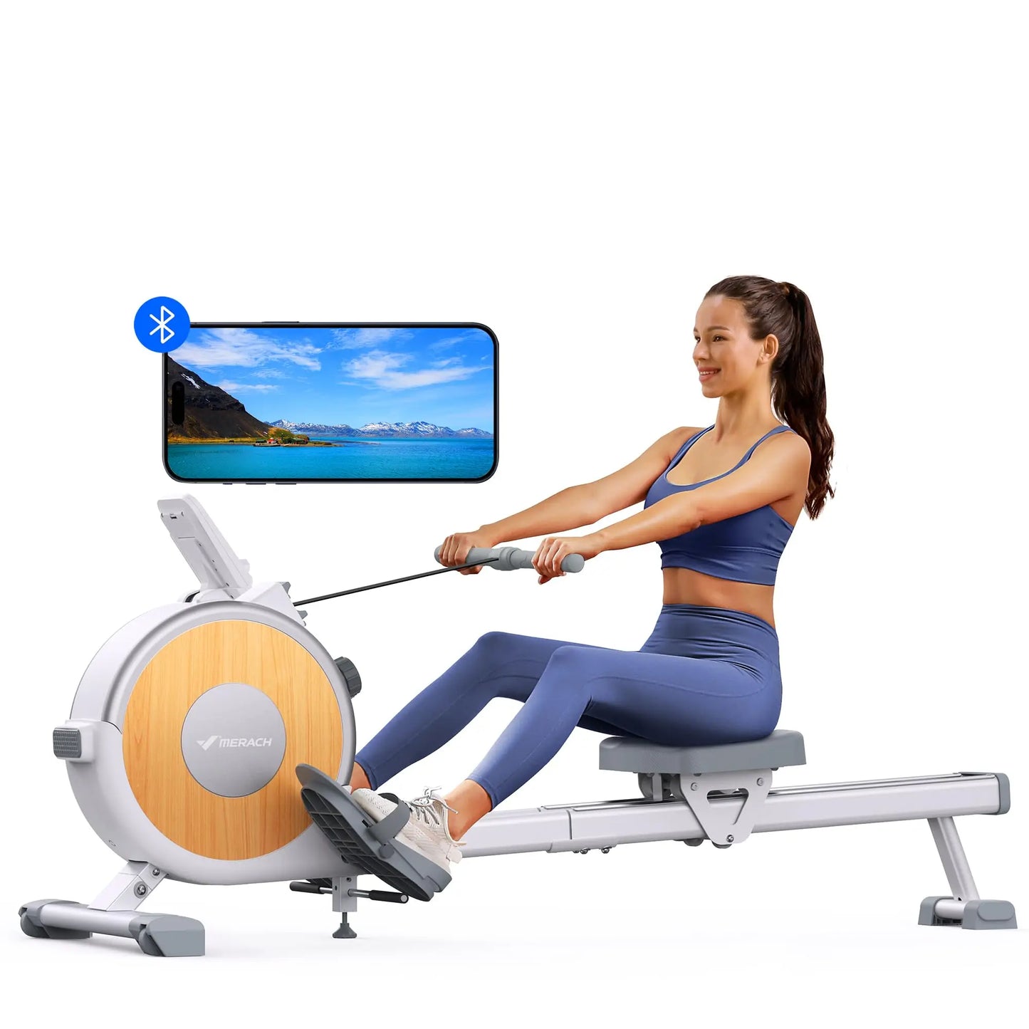 MERACH Magnetic Rowing Machine For Home With 16 Levels