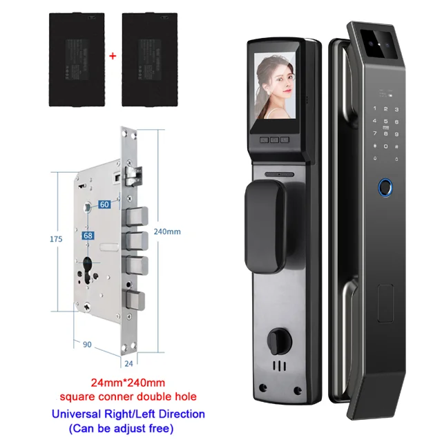 YKESDL 3D Face Recognition Biometric Door Lock With Camera