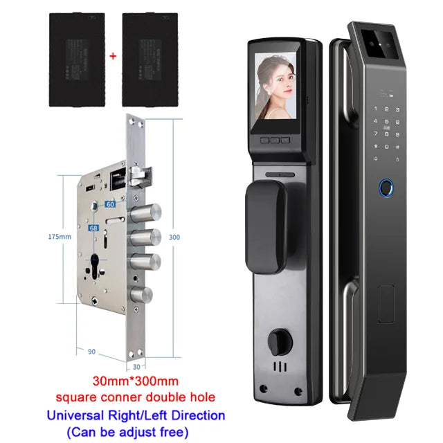 YKESDL 3D Face Recognition Biometric Door Lock With Camera