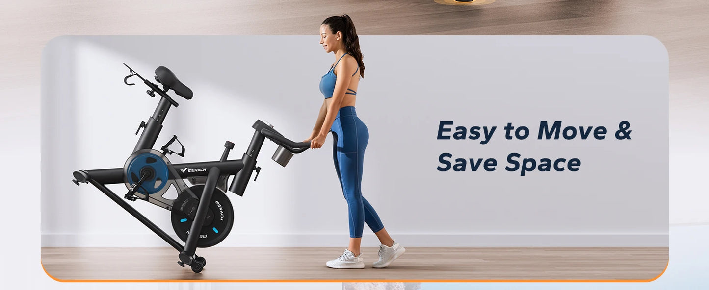 MERACH Exercise Bike With Brake Pad And Magnetic Resistance