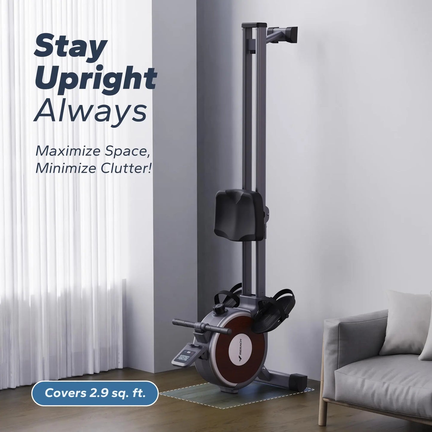MERACH Magnetic Rowing Machine For Home With 16 Levels