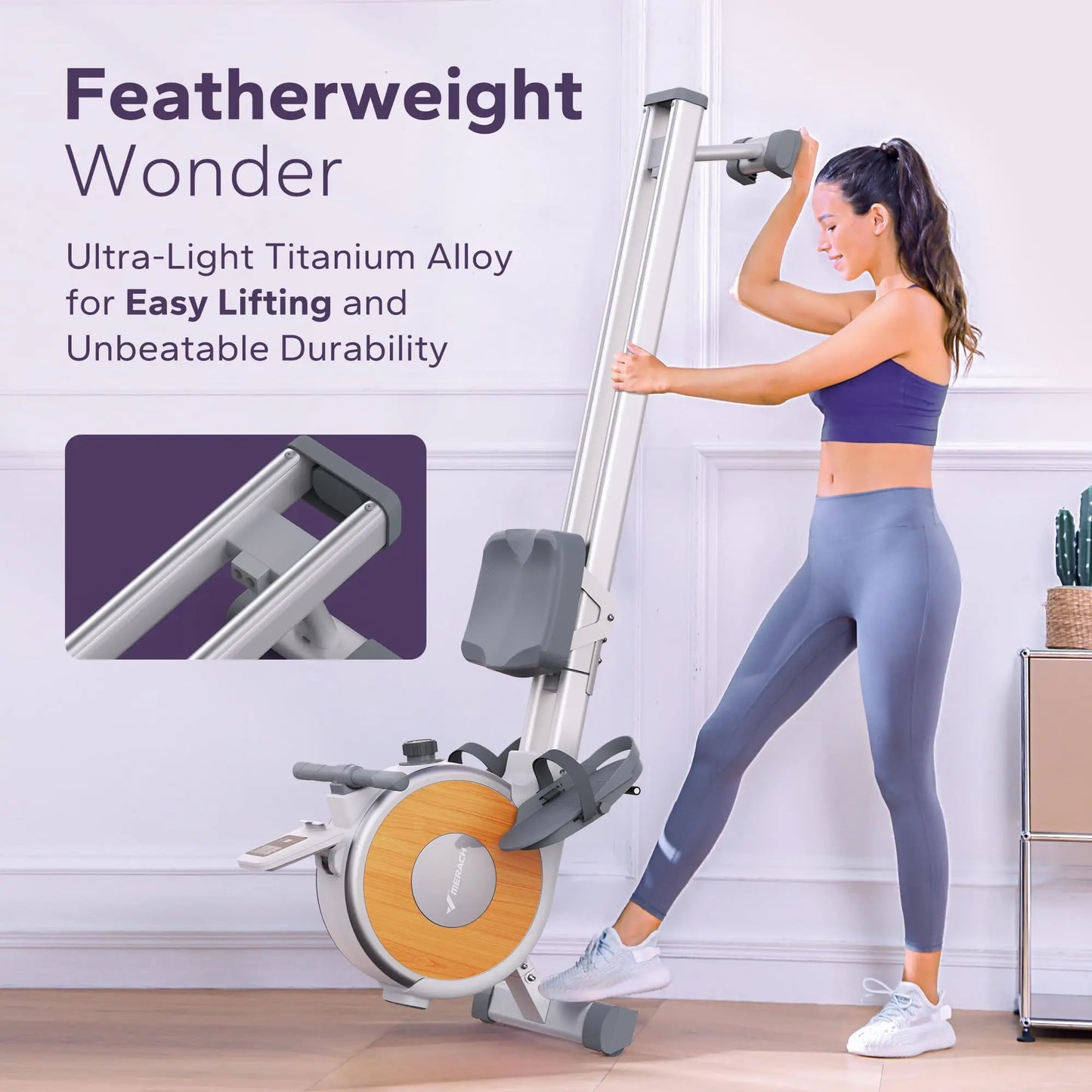 MERACH Magnetic Rowing Machine For Home With 16 Levels
