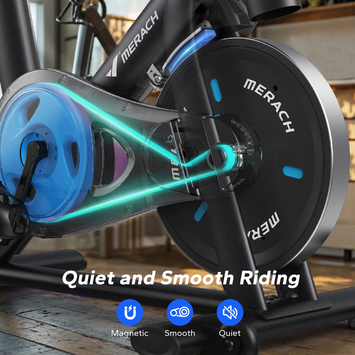 MERACH Exercise Bike With Brake Pad And Magnetic Resistance