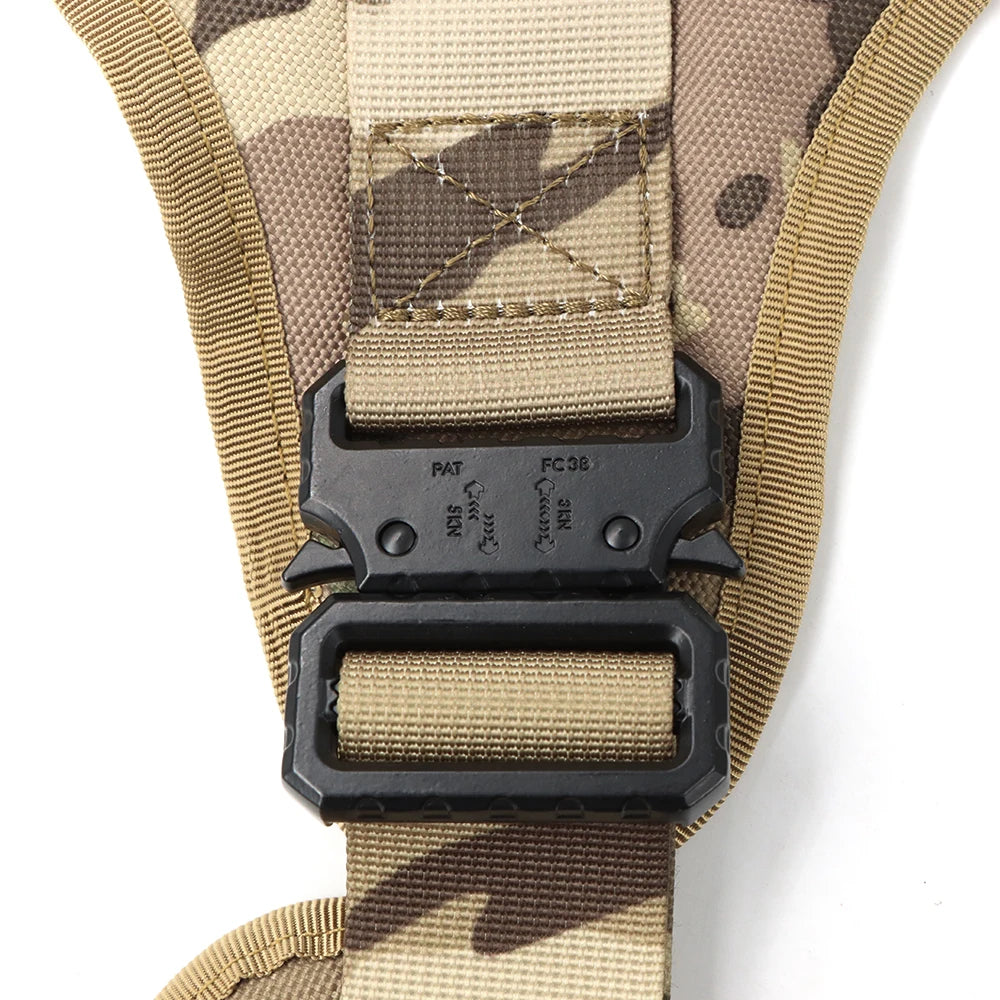 PETRAVEL Tactical Dog Harness Leash Set for Large Dogs Training
