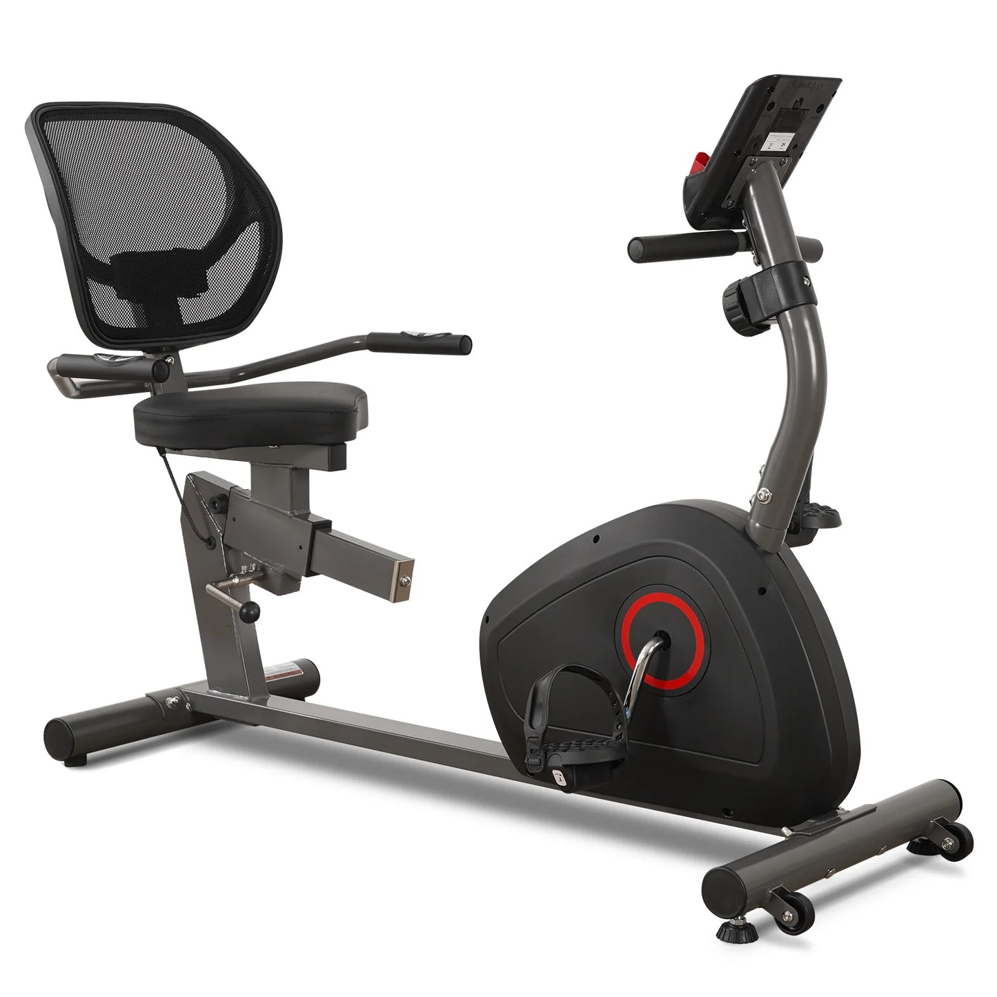 Recumbent Exercise Bike Quiet Sturdy 8 Levels Large Seat