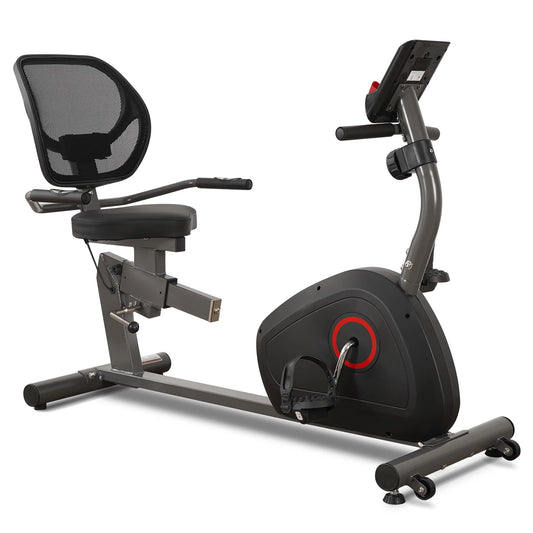 Recumbent Exercise Bike Quiet Sturdy 8 Levels Large Seat