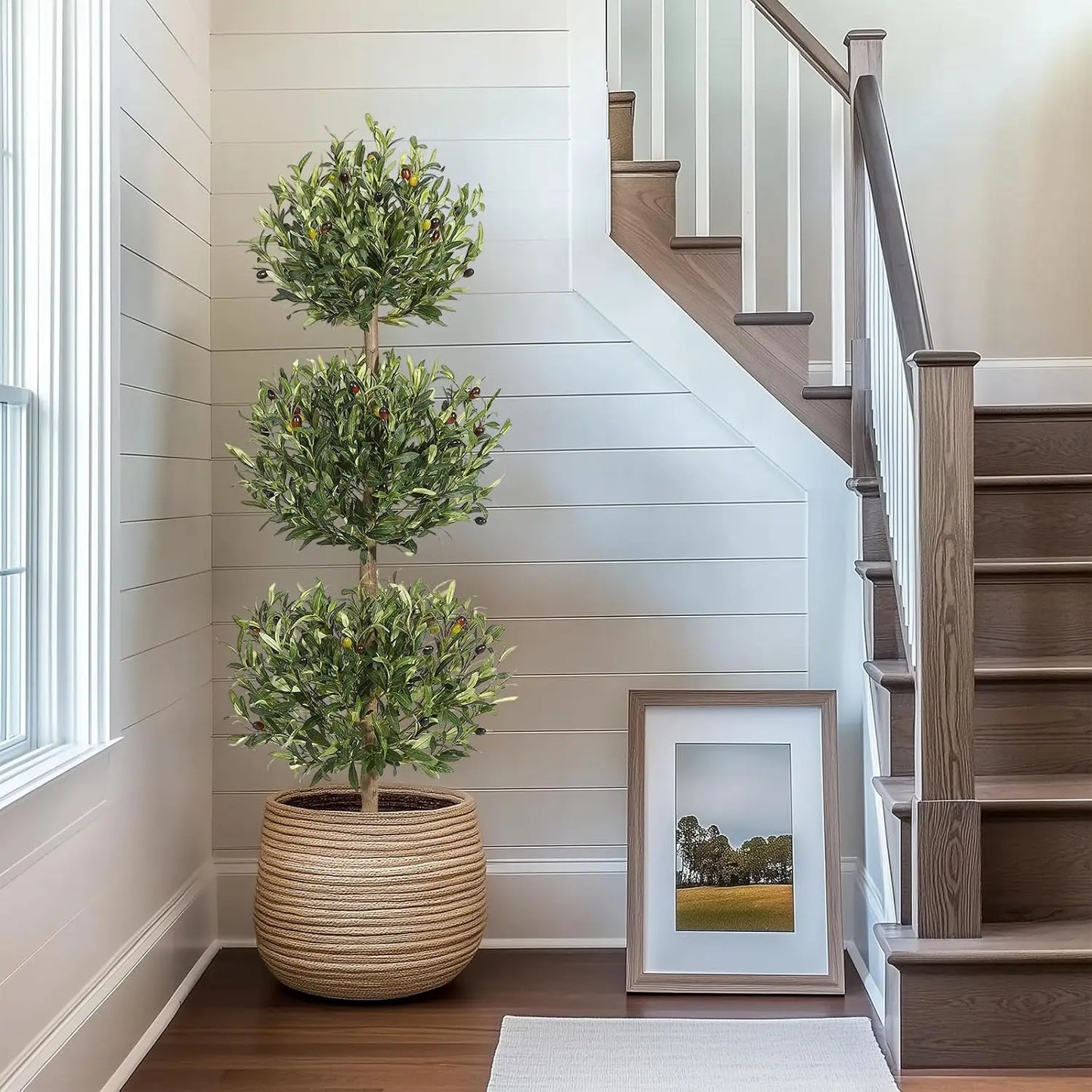 HiMISS Artificial Olive Tree With Planter For Home And Office Decor
