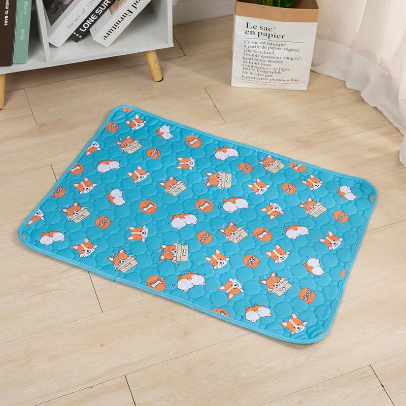 Washable Dog Diaper Mat Reusable Training Pad Waterproof Puppy Bed