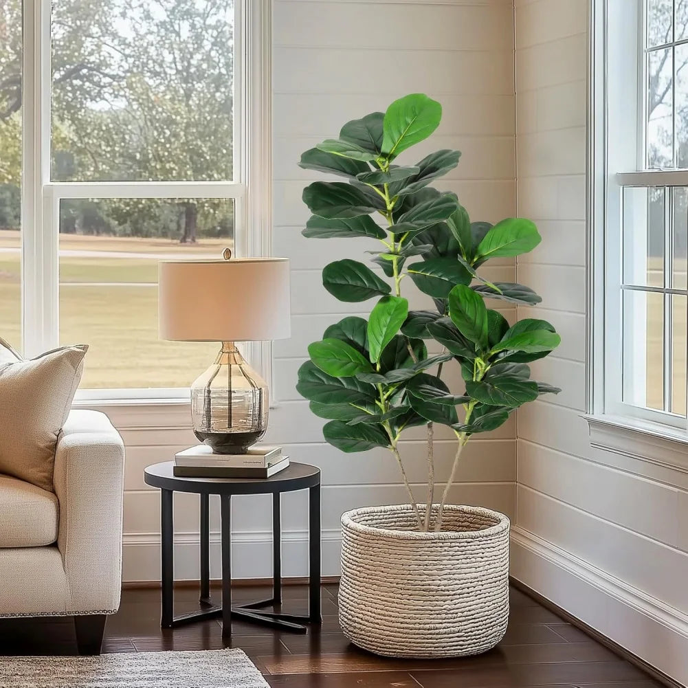 HiMISS Fiddle Leaf Fig Artificial Tree Home Decor Pot