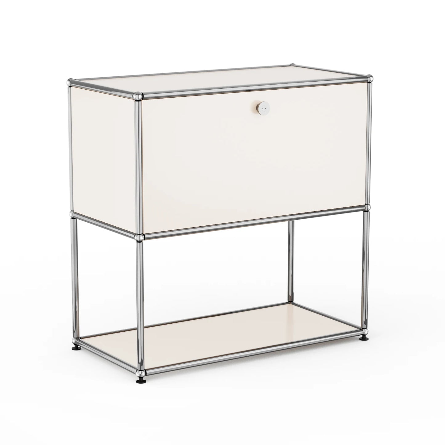 Furgle Modern Modular Nightstand Metal Frame Two Tier