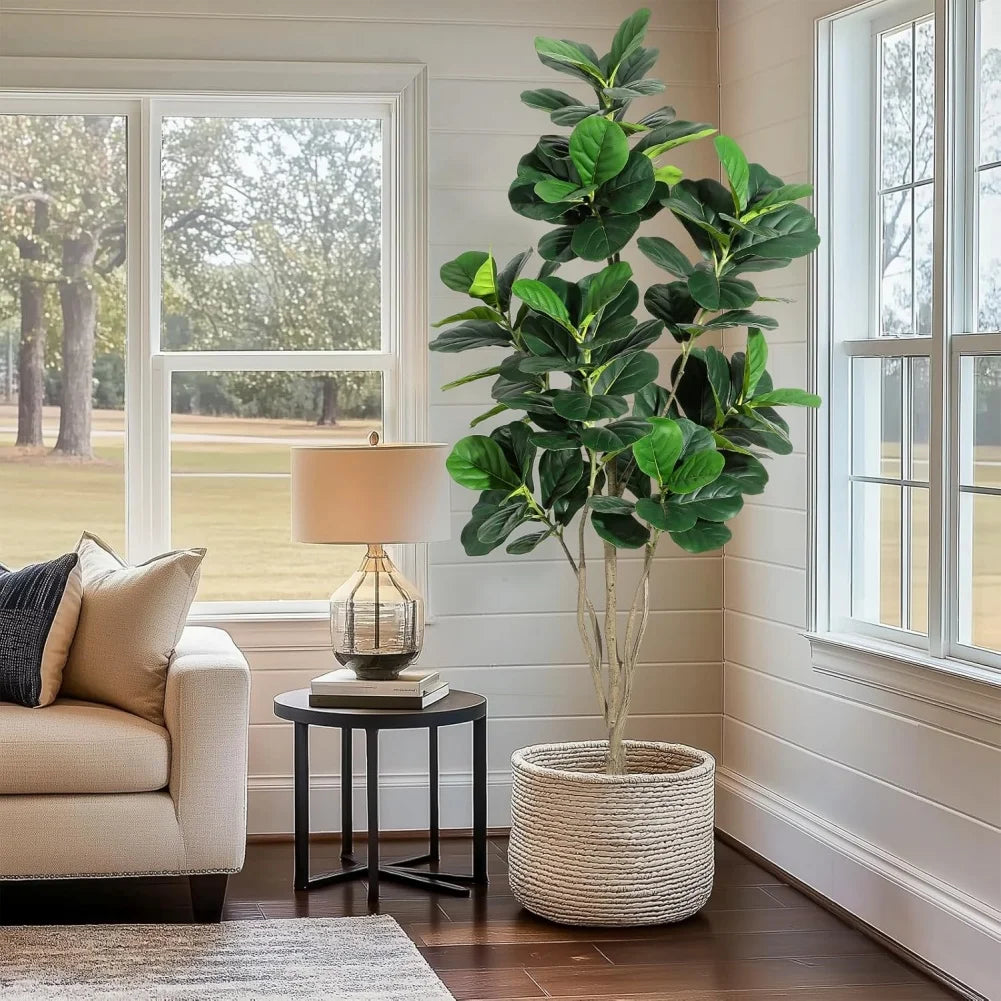 HiMISS Fiddle Leaf Fig Artificial Tree Home Decor Pot