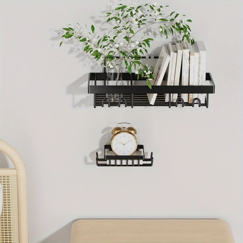 Self Adhesive Shower Caddy Organizer Rack No Drill Bathroom
