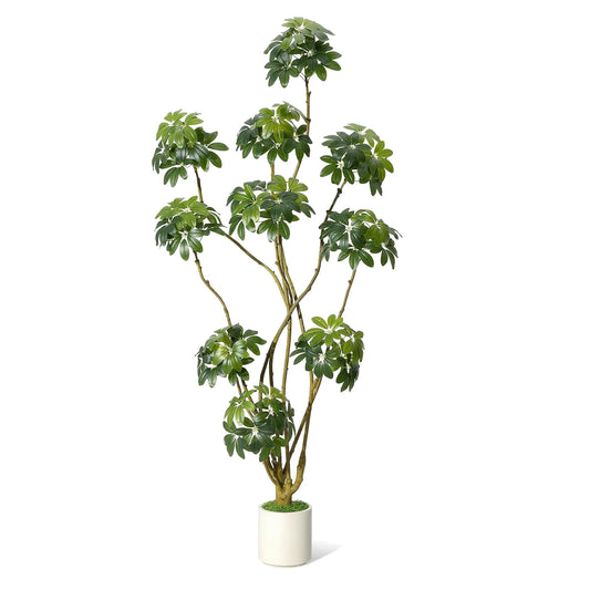 HiMISS Faux Plant In Decorative Planter With Multi Trunk Design