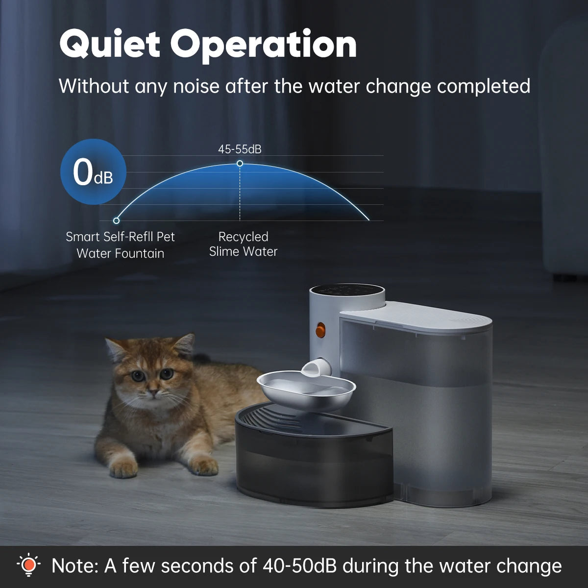 Booteely Stainless Steel Pet Water Dispenser With Pouring Bowl