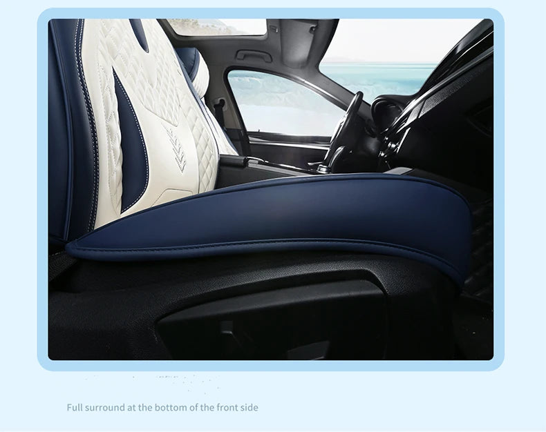 Universal Car Seat Covers Durable Synthetic Leather Front And Rear