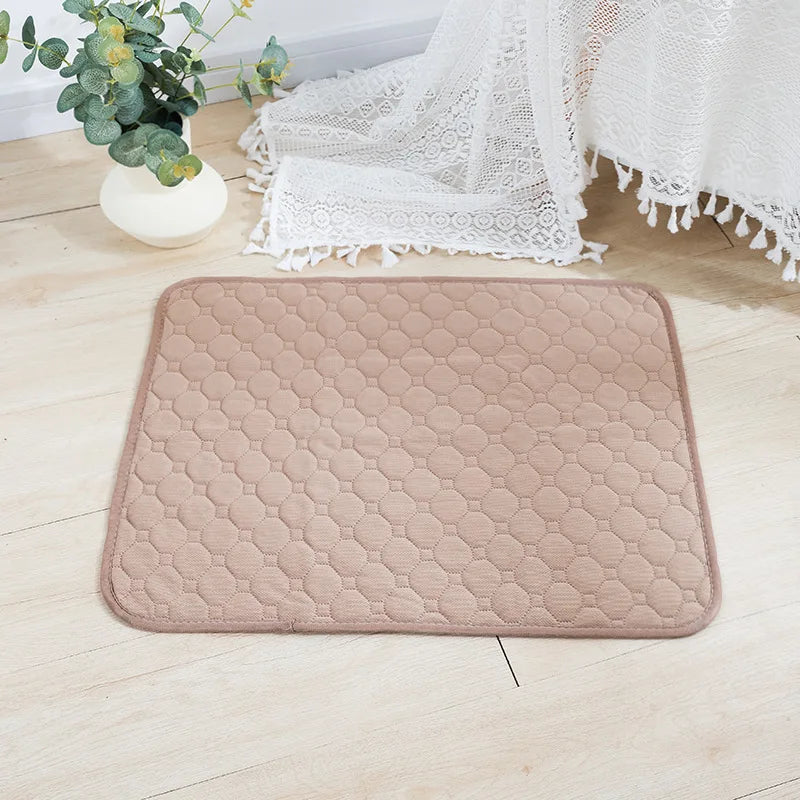 Washable Dog Diaper Mat Reusable Training Pad Waterproof Puppy Bed