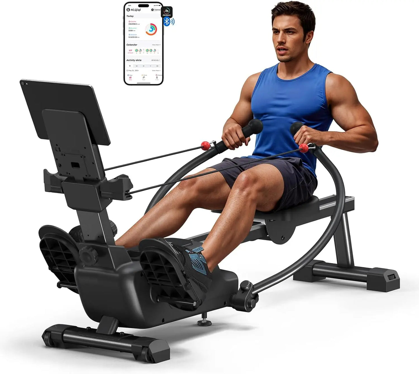 Merach Rowing Machine Magnetic 16 Level Resistance Ultra Quiet