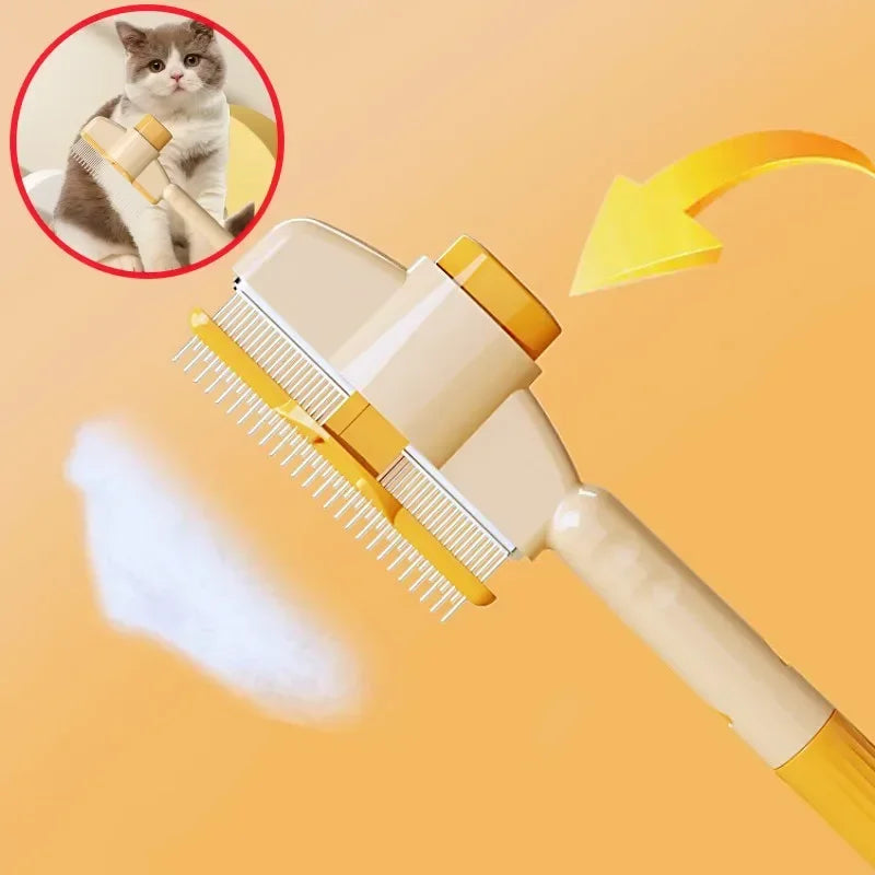 Self-Cleaning Dog Comb And Cat Brush For Gentle Grooming