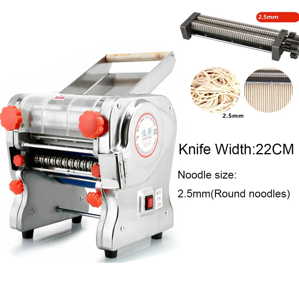 Hign-concerned 550W Electric Pasta Maker Noodle Machine With Dual Knife