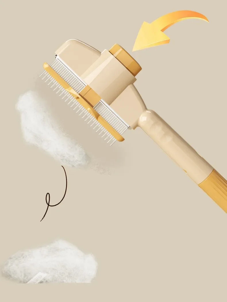 Self-Cleaning Dog Comb And Cat Brush For Gentle Grooming