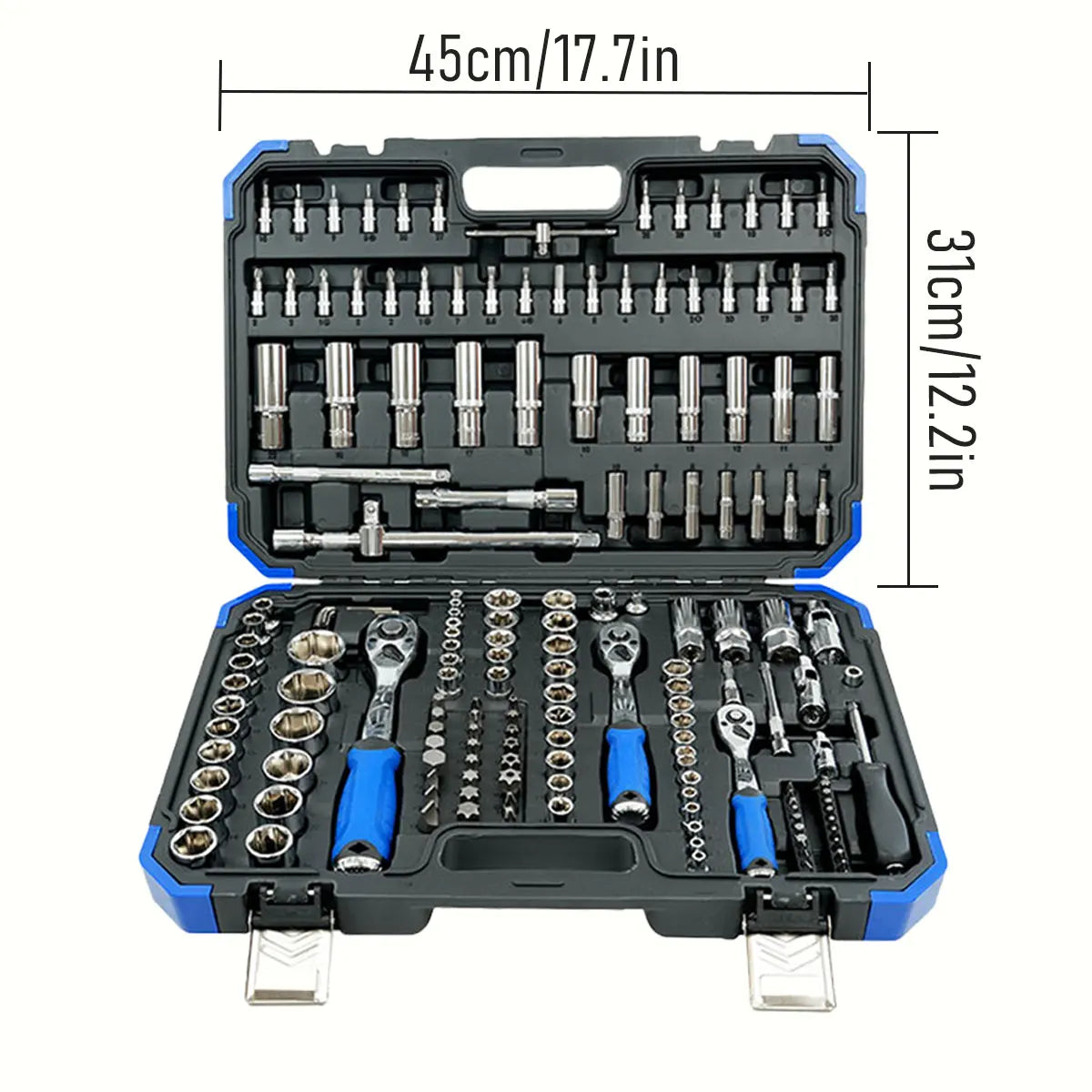 172 Pcs Multi Function Car Socket Ratchet Wrench Tool Kit