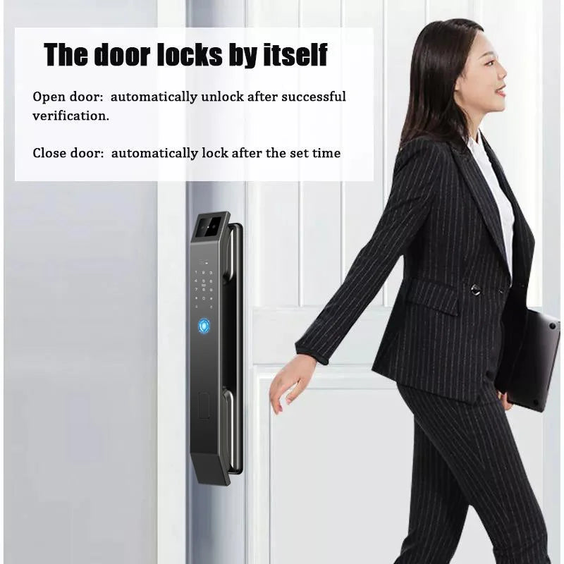 YKESDL 3D Face Recognition Biometric Door Lock With Camera