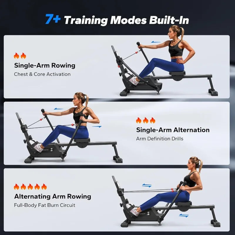 Merach Rowing Machine Magnetic 16 Level Resistance Ultra Quiet