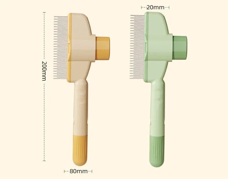 Self-Cleaning Dog Comb And Cat Brush For Gentle Grooming