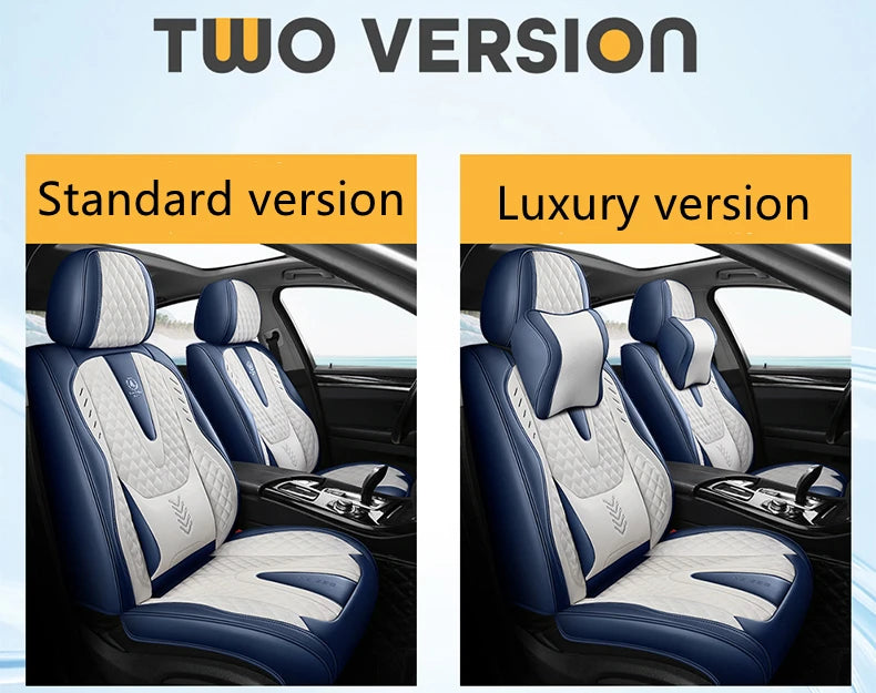 Universal Car Seat Covers Durable Synthetic Leather Front And Rear