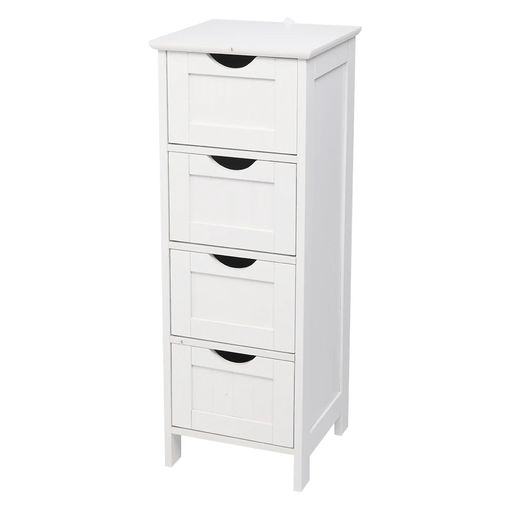 4 Drawers Storage Cabinet For Home And Bathroom Organization