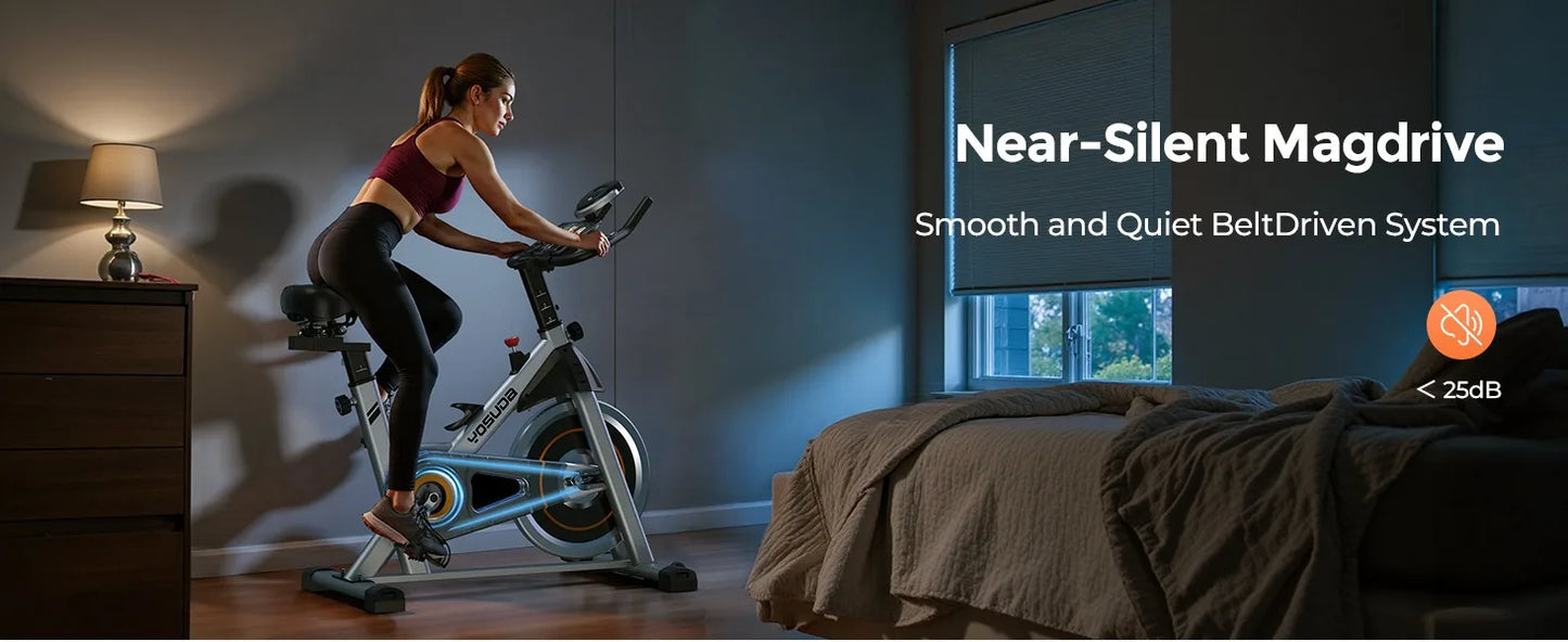 YOSUDA Magnetic Indoor Exercise Bike With App Control