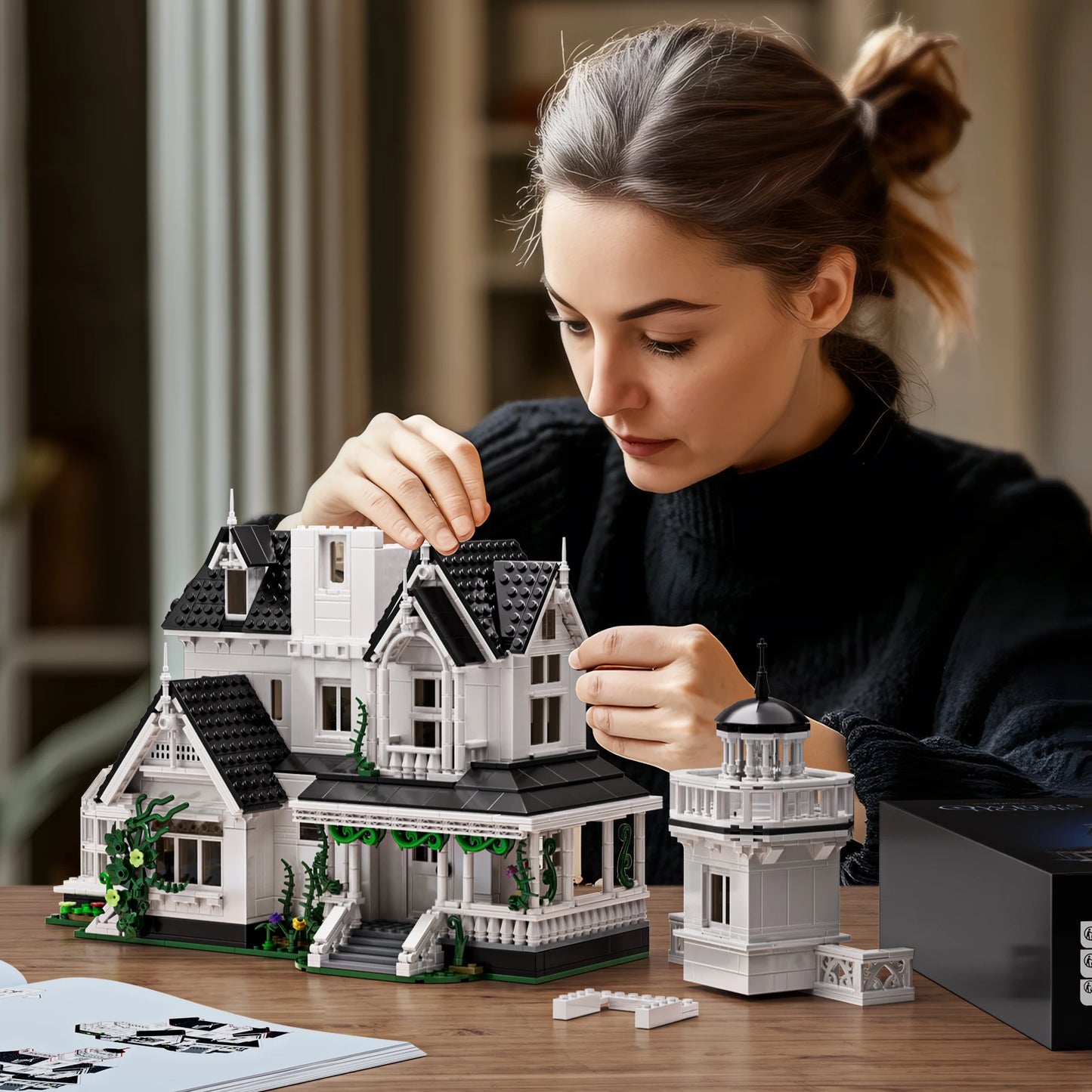 Magic House Building Set With LED Light Victorian Home Decor