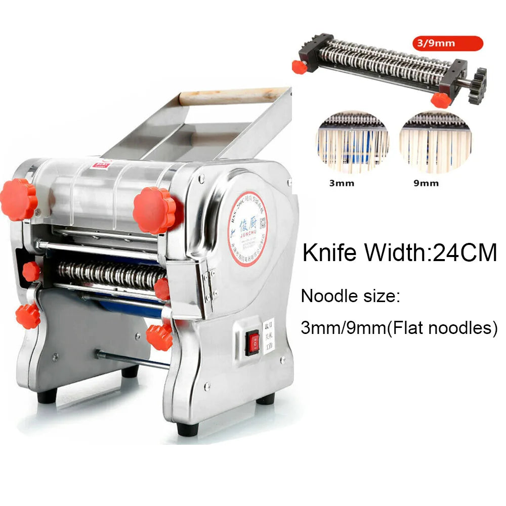 Hign-concerned 550W Electric Pasta Maker Noodle Machine With Dual Knife