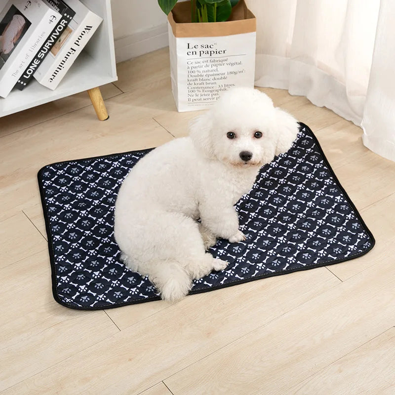 Washable Dog Diaper Mat Reusable Training Pad Waterproof Puppy Bed