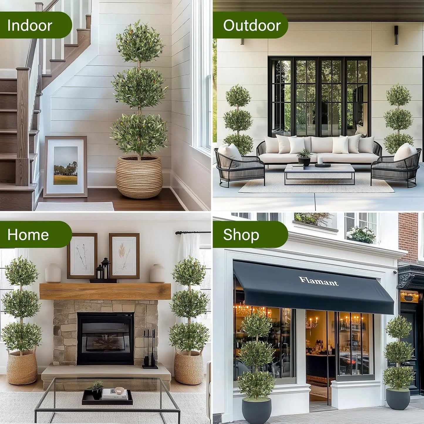 HiMISS Artificial Olive Tree With Planter For Home And Office Decor