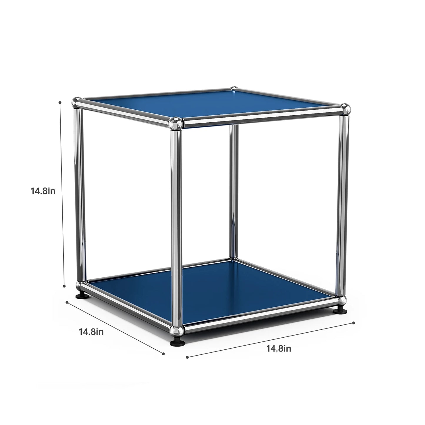 Furgle Modern Minimalist Side End Table With Metal Frame