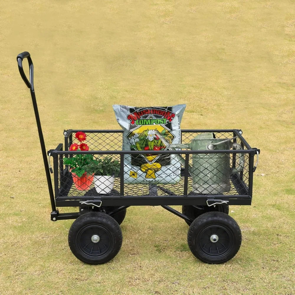 Bilt Hard 400 Lb Flat Free Tire Steel Garden CartPro