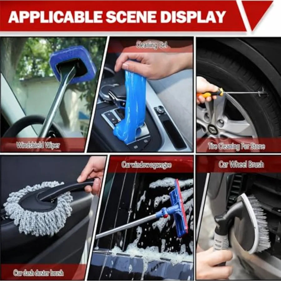 Car Wash Cleaning Kit With Foam Gun And Stainless Steel