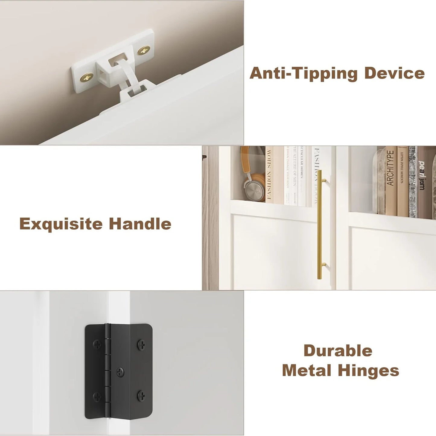 HiMISS Narrow Bathroom Cabinet With Glass Door Slim Storage Unit