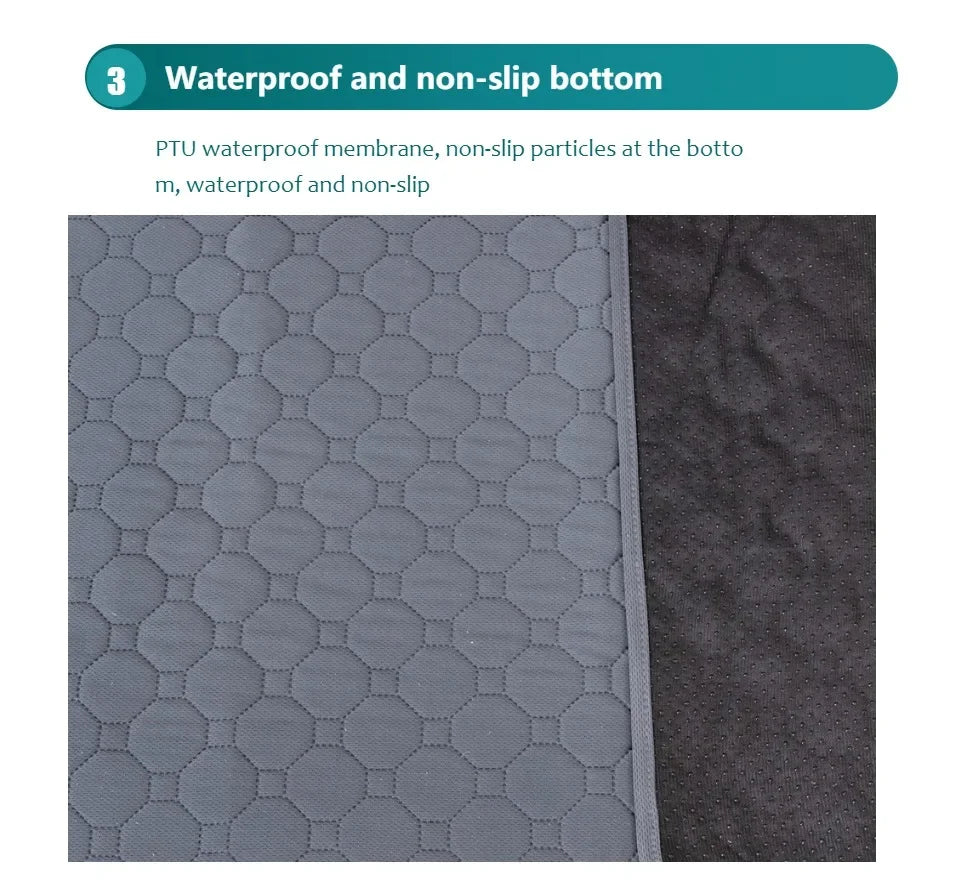 Washable Dog Diaper Mat Reusable Training Pad Waterproof Puppy Bed
