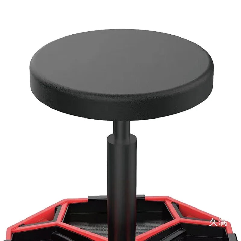 Heavy Duty Rolling Pneumatic Creeper Stool With Tool Tray
