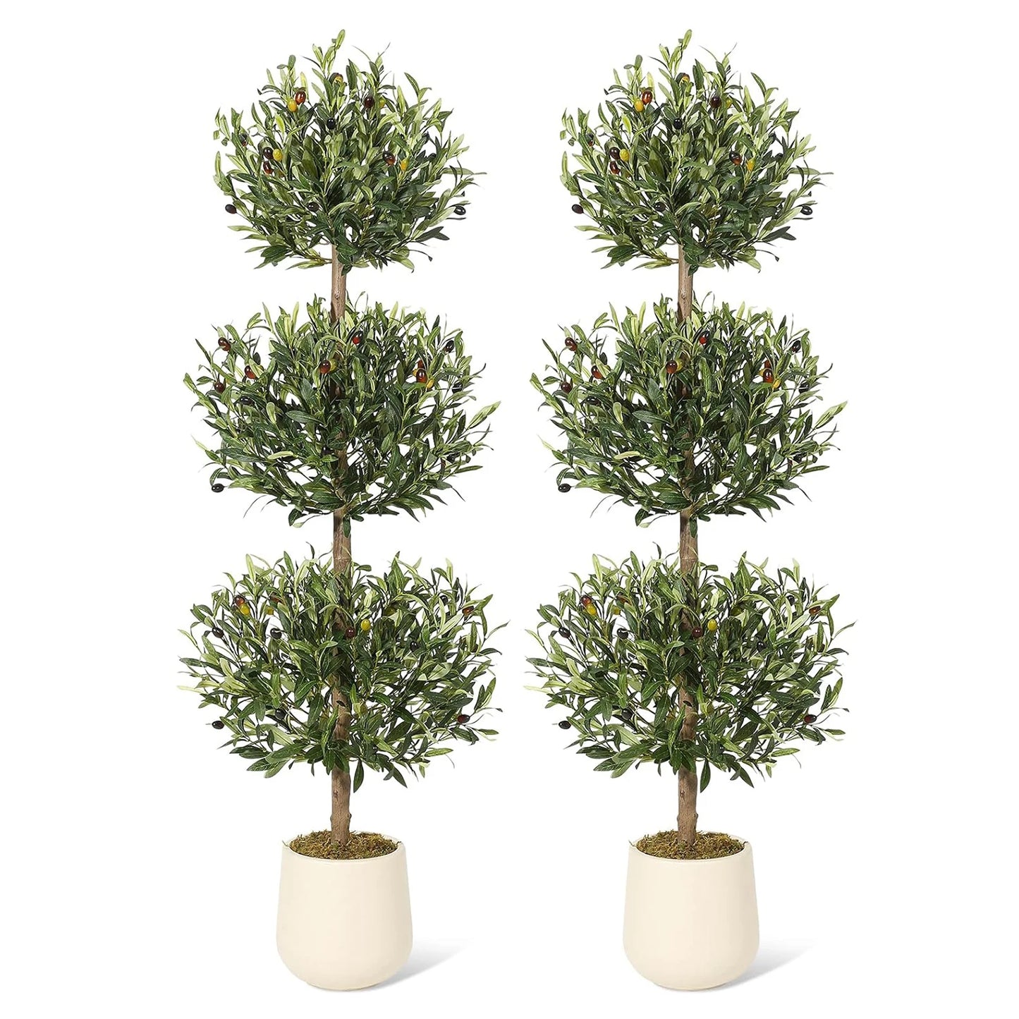 HiMISS Artificial Olive Tree With Planter For Home And Office Decor