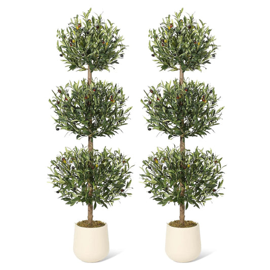 HiMISS Artificial Olive Tree With Planter For Home And Office Decor