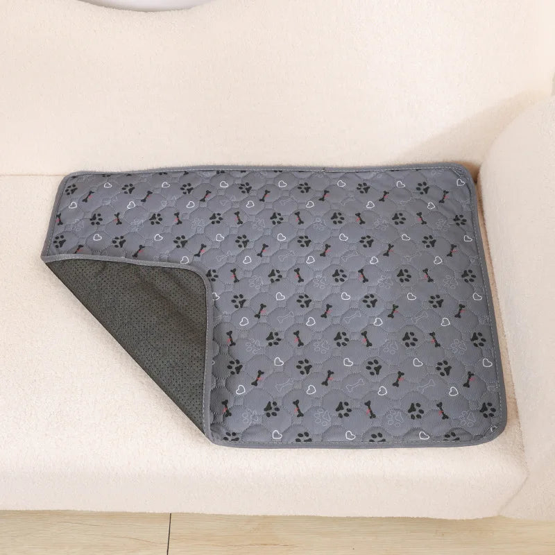 Washable Dog Diaper Mat Reusable Training Pad Waterproof Puppy Bed