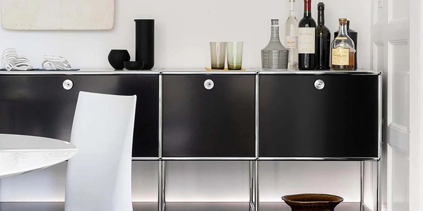 Stainless Steel Storage Cabinet Sideboard For Living Room