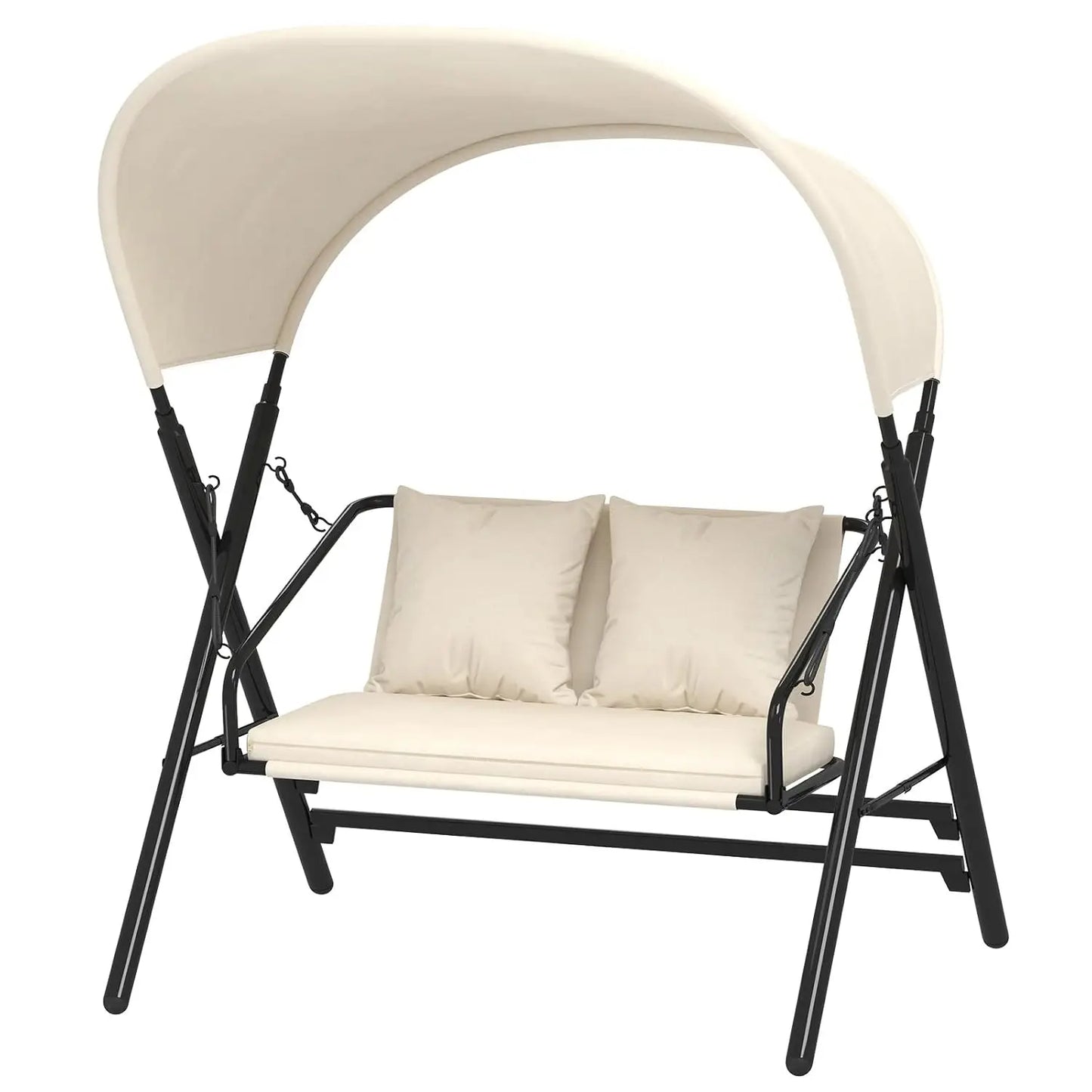 General Outdoor Porch Swing With Canopy 600LBS Capacity 2 Seats